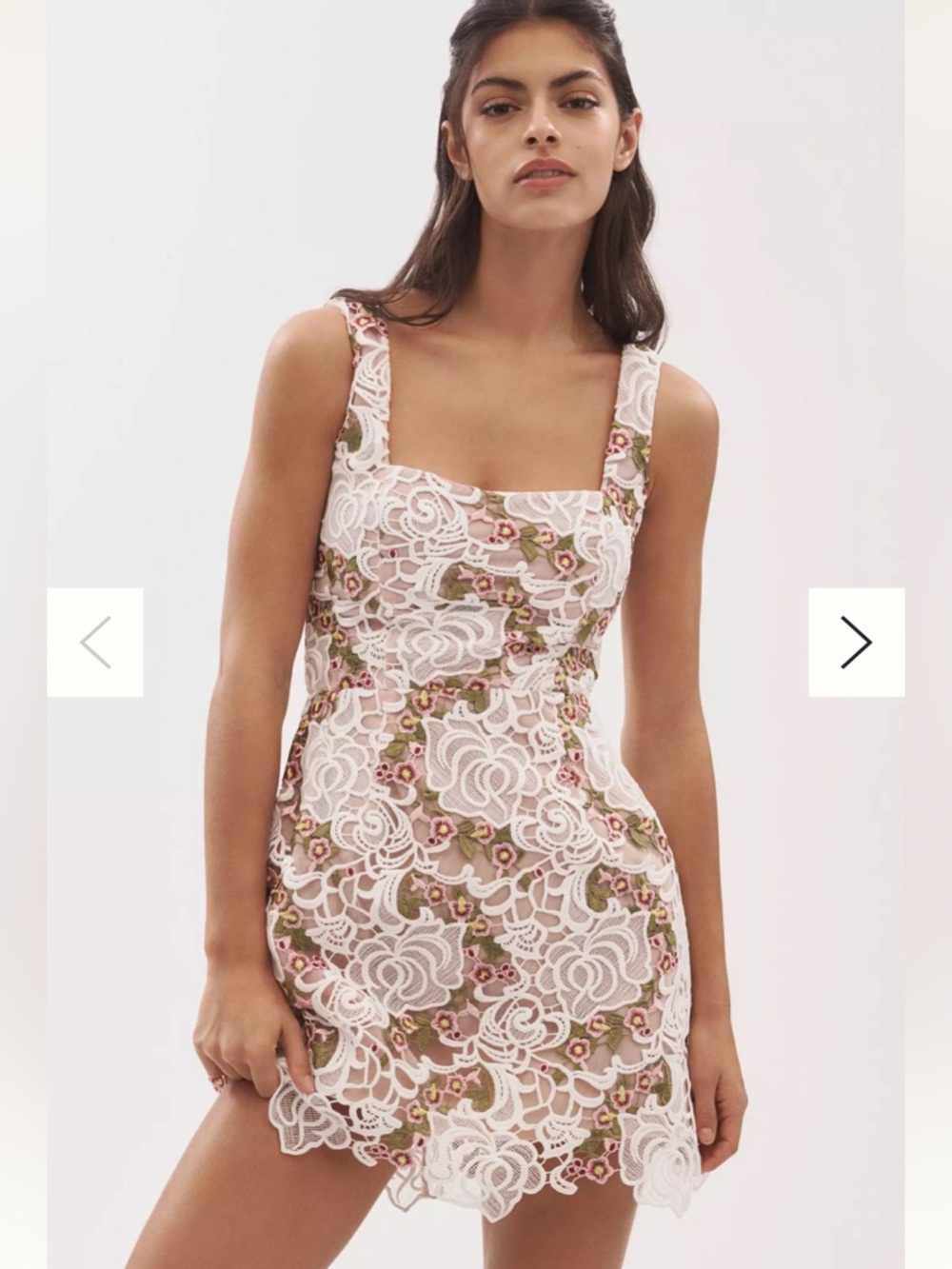 Helsi Belen Sleeveless Floral Lace Mini Dress NWT